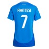 Damen Fußballbekleidung Italien Davide Frattesi #7 Heimtrikot EM 2024 Kurzarm